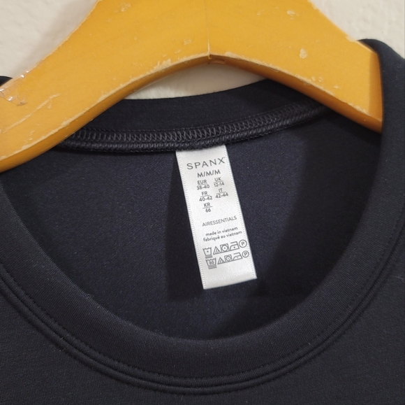 NWT SPANX Air Essentials Belted Tie Waist Tank Dress Black M - Picture 7 of 11